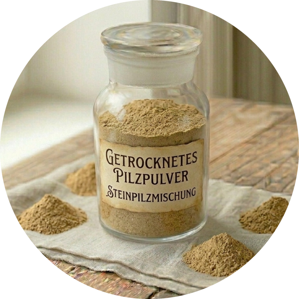 Steinpilzpulver getrocknet