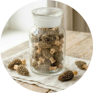 Spitzmorcheln getrocknet