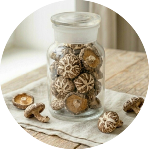 Shiitake Pilze getrocknet